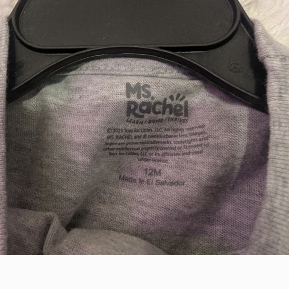 Nwt Ms. Rachel Toddler Short Sleeve Crewneck Tee, Sizes - Picture 7 of 7